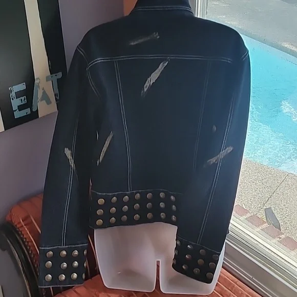 Vintage Denim Studded Jacket - Picture 5 of 16